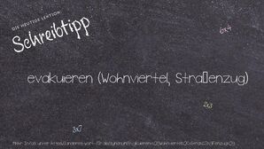 Anderes Wort für evakuieren (Wohnviertel, Straßenzug) - Synonyme für evakuieren (Wohnviertel, Straßenzug)