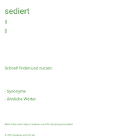 sediert