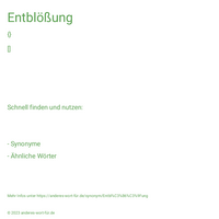 Entblößung