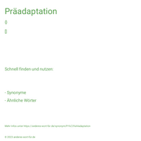 Präadaptation