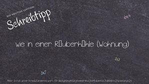 Anderes Wort für wie in einer Räuberhöhle (Wohnung) - Synonyme für wie in einer Räuberhöhle (Wohnung)