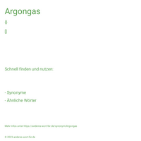 Argongas