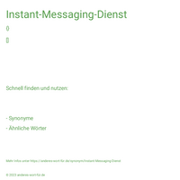 Instant-Messaging-Dienst