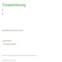 Totalerhebung