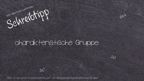 Anderes Wort für charakteristische Gruppe - Synonyme für charakteristische Gruppe