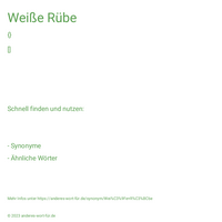 Weiße Rübe