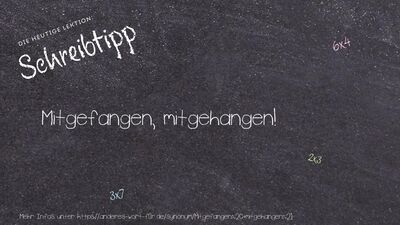 Schreibtipp Mitgefangen, mitgehangen!