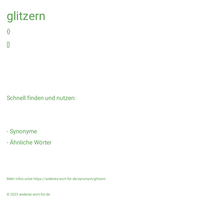 glitzern