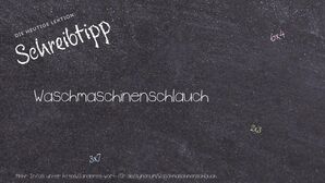 Anderes Wort für Waschmaschinenschlauch - Synonyme für Waschmaschinenschlauch