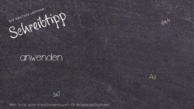 Schreibtipp anwenden