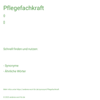 Pflegefachkraft