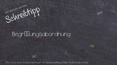 Schreibtipp Begrüßungsabordnung