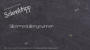 Anderes Wort für Silbermedaillengewinner - Synonyme für Silbermedaillengewinner
