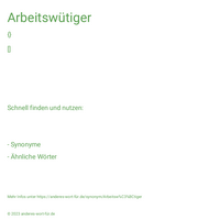 Arbeitswütiger