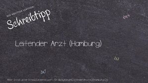 Anderes Wort für Leitender Arzt (Hamburg) - Synonyme für Leitender Arzt (Hamburg)