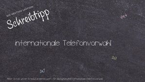 Anderes Wort für internationale Telefonvorwahl - Synonyme für internationale Telefonvorwahl