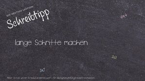 Anderes Wort für lange Schritte machen - Synonyme für lange Schritte machen